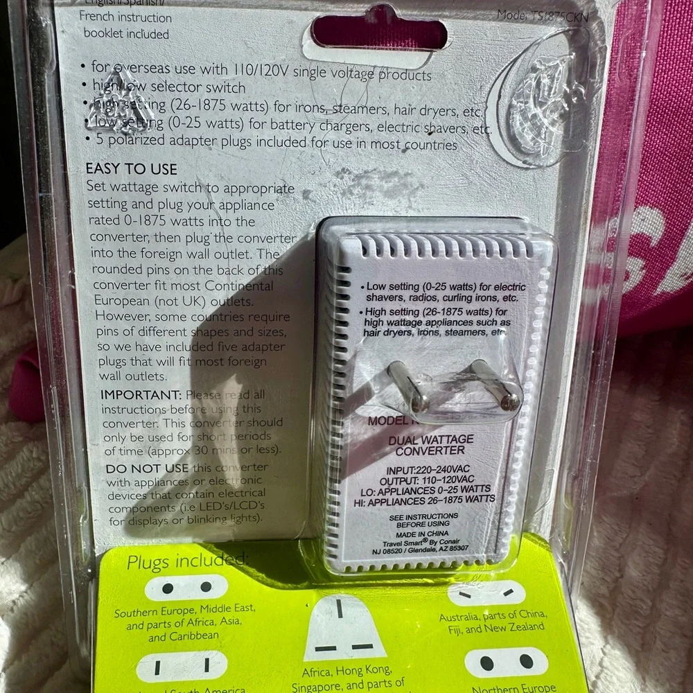 Conair Travel Smart International Converter Set NWT